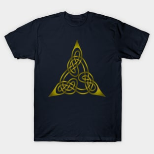 Triangle Knot With Doubled Threads Yellow T-Shirt